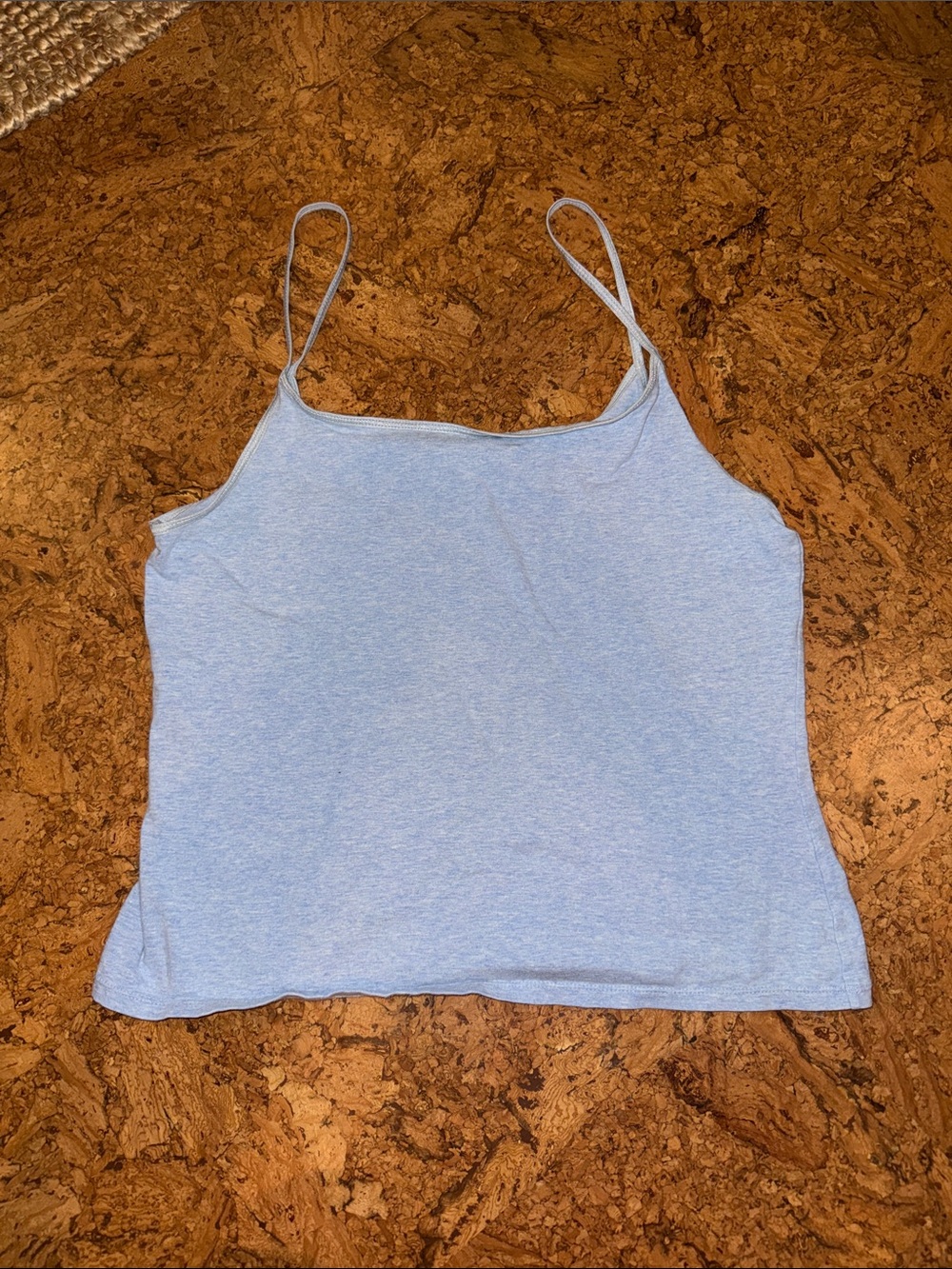 Light Blue Women's Spaghetti Strap Tank Top